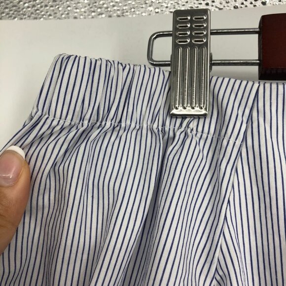 Aritzia Babaton Malik off the shoulder blouse, blue & white stripes 100% cotton - Picture 14 of 16